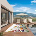thumbnail image 2 of Spring Floral Outdoor Rug 5x7 Ft, Non Slip Washable Area Rug, Yellow Pink Flowers Farmhouse Botanical Patio Rugs Carpet Runner, Large Floor Mat for Indoor/Outdoor Deck Porch Camping, 2 of 8