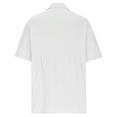 thumbnail image 5 of Dealovy Haut en Coton et Lin pour Femmes, Manches Courtes, Chemises Boutonnées, Col à Revers, Jolies Blouses à Imprimé Graphique, 5 of 5