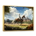 thumbnail image 2 of Designart "Country Clubs Equestrian gracefulness IV" Animals Floater Framed Wall Decor, 2 of 7