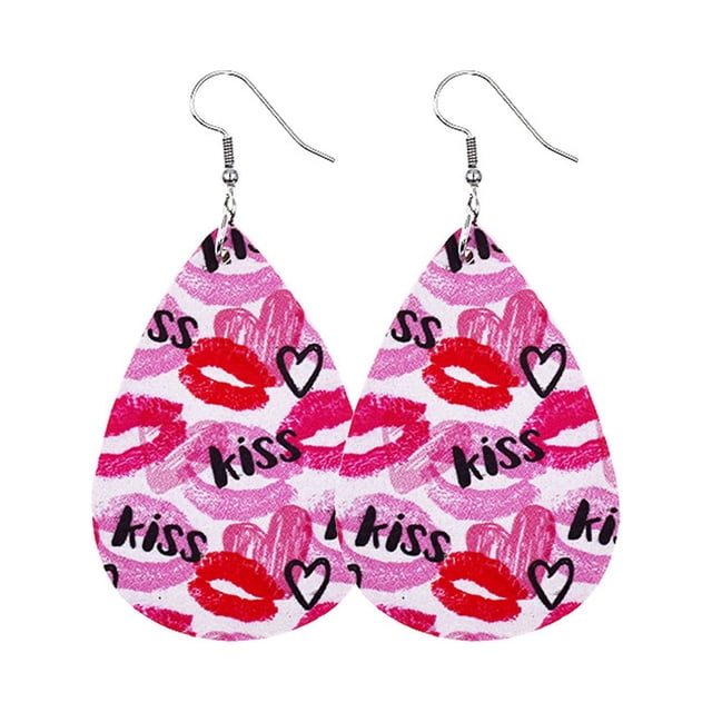 Pendientes para mujer, regalos para mujer, pendientes para mujer, pendientes de fiesta con forma de lágrima y corazón, regalo de San Valentín, pendientes para mujer.