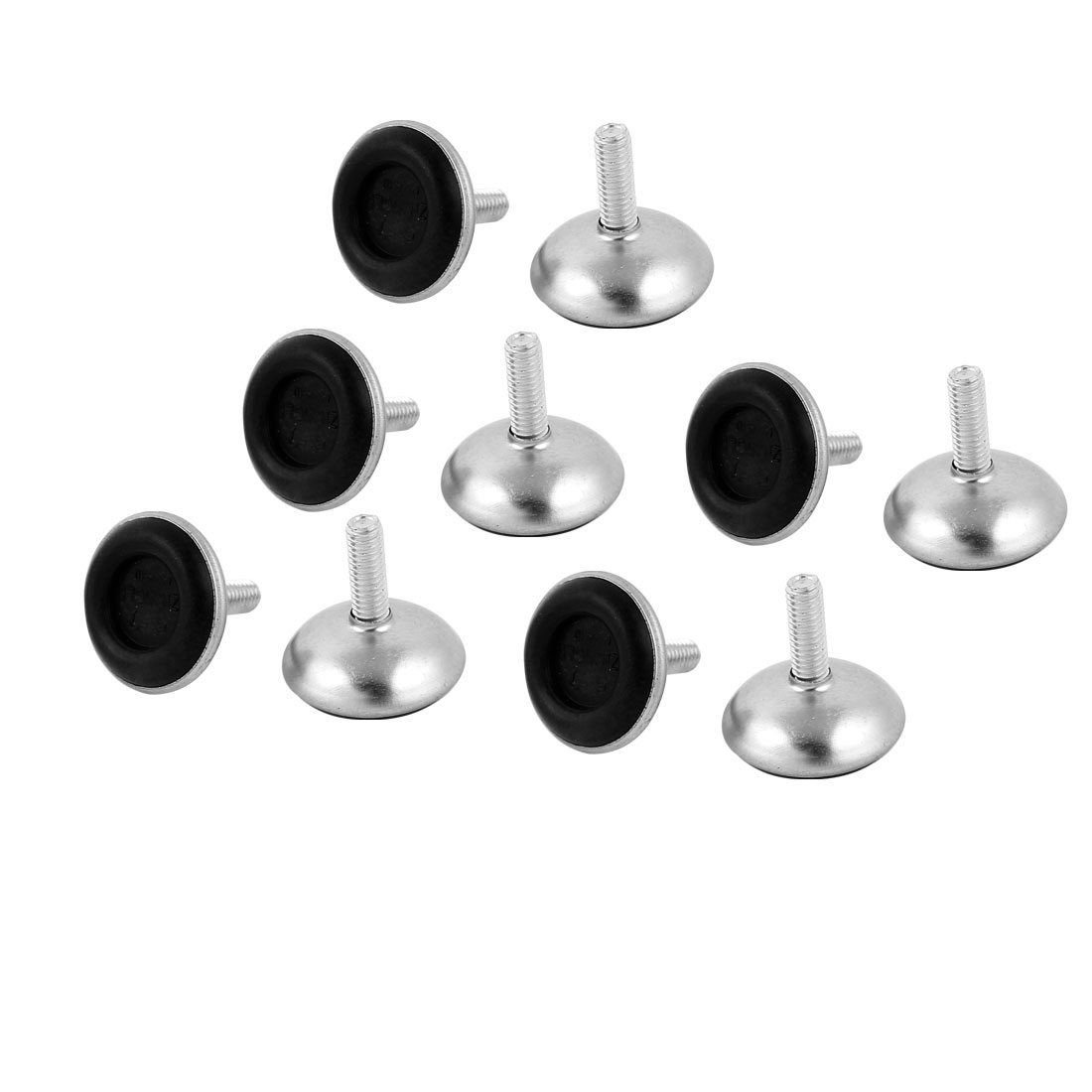 M6x28mmx20mm Iron Adjustable Furniture Leg Table Leveling Foot Pad