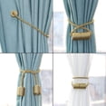 thumbnail image 3 of Magnetic Curtain Tiebacks 4 Pack Gold Curtain Rope Tieback Curtain Holders for Drapes Modern Tie Backs Decorative Curtain Holdbacks, 3 of 8