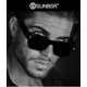 thumbnail image 2 of Gafas de Sol SUNBSR Clásicas Cuadradas para Mujer y Hombre Negro/Gris, 2 of 8