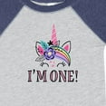 thumbnail image 4 of Inktastic First Birthday Unicorn for Girl Girls Baby Bodysuit, 4 of 5