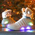 thumbnail image 2 of Mag Back to the Future Light Up Grey Trainers Shoes, All Sizes NEW_Special Gift, 2 of 5