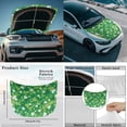 thumbnail image 4 of Yuyamidu Green Leaf Car Side View Mirror Covers St. Patrick's Day Auto Front Hood Cover 3 Piece Car Hood Cover Protector with Exterior Rear View Mirror Covers Wrap Car Decor, 4 of 7