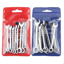 20 Pcs Open End Wrench Set, Mini Metric SAE Combination Set Thin, Ratchet Wrenches Multifunctional