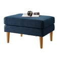 thumbnail image 1 of Convenience Concepts Designs4Comfort Marlow Ottoman Mi-Siècle Bleu Tissu, 1 of 3