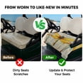 thumbnail image 4 of Golf Cart Seat Covers for 2 Seater, Yellow Dragonfly Soft Microfiber Cart Seat Towel Blanket, Vintage Rustic Chic Animals Absorbent Breathable Non Slip Bench Seats Protector for Golf Course 51"x31", 4 of 9