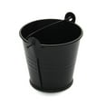 thumbnail image 6 of yotijay 5Pcs Galvanized Metal Buckets Ice Buckets Crafts with Handle Table Centerpiece Candy Party Favors Paint Organizing Decorative Black, 6 of 9