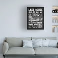 thumbnail image 2 of Trademark Fine Art 'Lake House Rules' Canvas Art by Marcee Duggar, 2 of 4