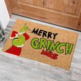 thumbnail image 1 of Grinch Christmas Decorations Christmas Doormat Front Door Outdoor Welcome Mat Fun Doormat Home Non-slip Rug Decoration, 1 of 6