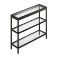 thumbnail image 1 of Henn&Hart 36" Blackened Bronze Metal/Glass Console Table, 1 of 8