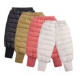 thumbnail image 3 of LYMAYTER Infant Unisex Cotton Pants Girls Boys Solid Color Trousers Baby Winter Warm Can Open Gear Pants for 3 Months-6 Years, 3 of 7