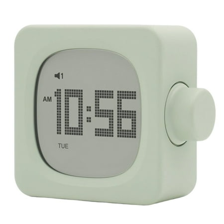 Cubic LED Digital Alarm Clock Snoozes USB Chargeable 2 Alarms Desk Clock with Backlight Waking Up Lamp for Bedroom Table