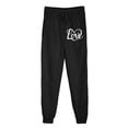 thumbnail image 2 of Travel Pants Fleece Sweat Pants for Womens Straight Legs Winter Sweatpants Ndbuld Women Casual Trousers And Trousers Plus Velvet Running Fitness Sports Pants Black XL, 2 of 8