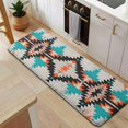 thumbnail image 5 of Colorful Geometric Triangle Diamond Pattern Kitchen Rug Mat,Kitchen Runner Rugs Non Skid Washable,Decorative Kitchen Floor Mats for Kitchen,Sink,Laundry,17"x47.2", 5 of 7