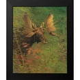 thumbnail image 2 of Bierstadt, Albert 12x14 Black Modern Framed Museum Art Print Titled - Study of a moose, 2 of 5