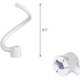 thumbnail image 3 of Spiral Dough Hook Replacement for Kitchen Aid Mixer - Coated Dough Hook for K5SS K5A KSM5 KS55 Pro 600, Dough Attachment for Kitchen aid Lift Stand Mixer, Work with kitchen Aid 5 qt / 6 qt Lift, 3 of 6