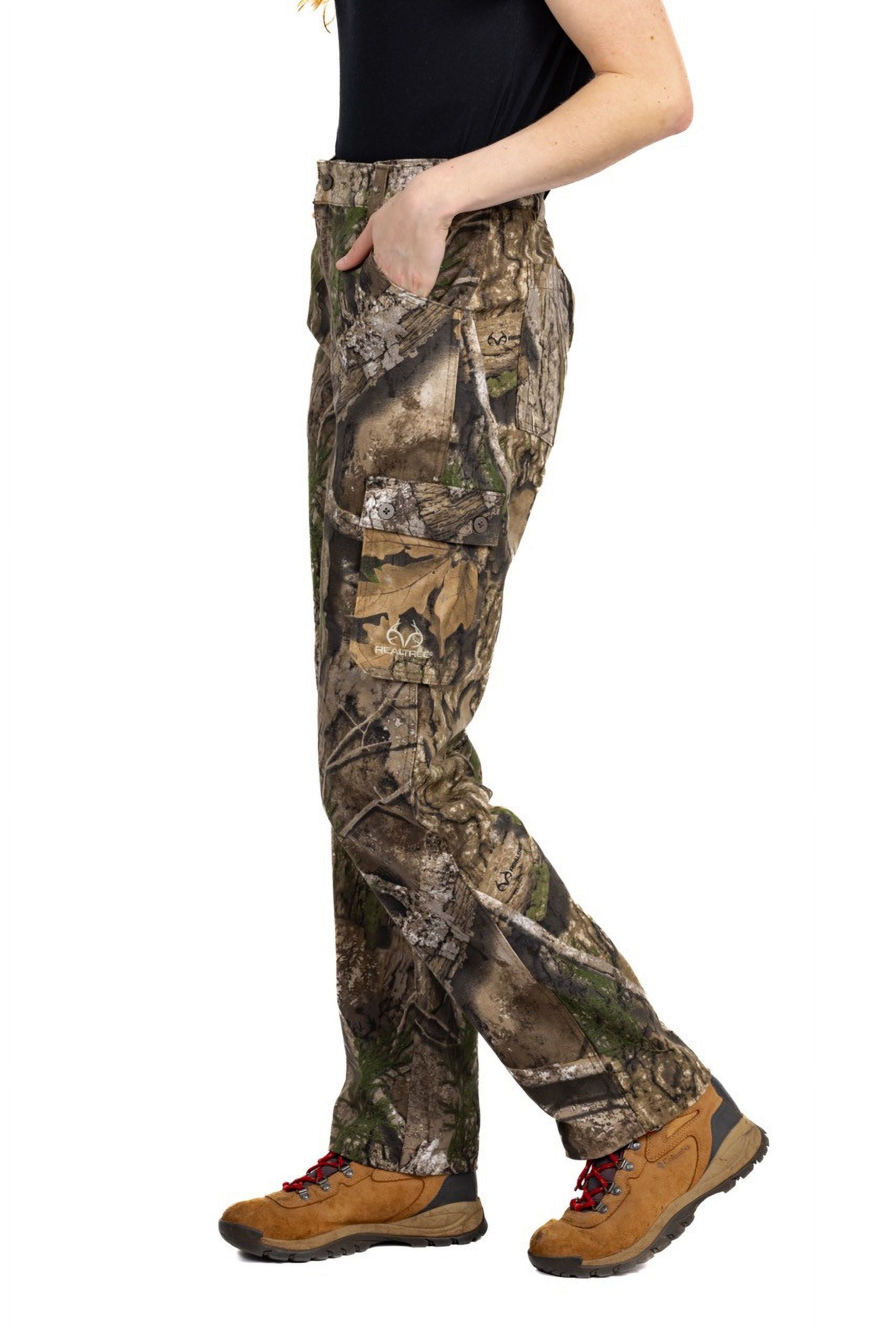 Realtree Women's APX Camo 6-Pocket Cargo Hunting Pants | Durable, Lightweight Outdoor Appare | Size M