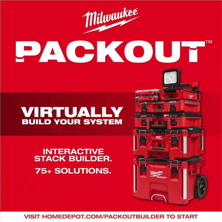 Milwaukee Drill Power Tool SHOCKWAVE Impact Duty Driver Bit PACKOUT Set 100PC Walmart