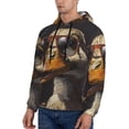 thumbnail image 3 of Naloa Modern Funny Duck Men's Casual Hooded Collar Drawstring Hoodies Pullover Sweatshirts Casual Long Sleeve Shirts-Medium, 3 of 7