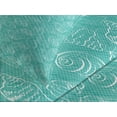 thumbnail image 4 of Ambesonne Sea Shells Quilted Bedspread Set 2 Pcs, Doodle Marine Lines, Twin Size, Seafoam White, 4 of 5