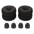 thumbnail image 3 of RC Rubber Tires, S Type Pattern RC Hub Wheel Tires Wear Resistant 1.9 Inch Easy To Install  For RC Cars, 3 of 8
