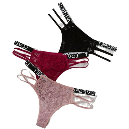 

3pack Sexy Print Sets Multicolor Plus Size Panties (Women s)