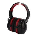 thumbnail image 3 of Protection Auditive Cache-Oreilles, Réduction de Bruit Confortable Noir Rouge Rotation 360° Coquille Bandeau Défenseurs d'Oreilles pour Voyage, 3 of 8