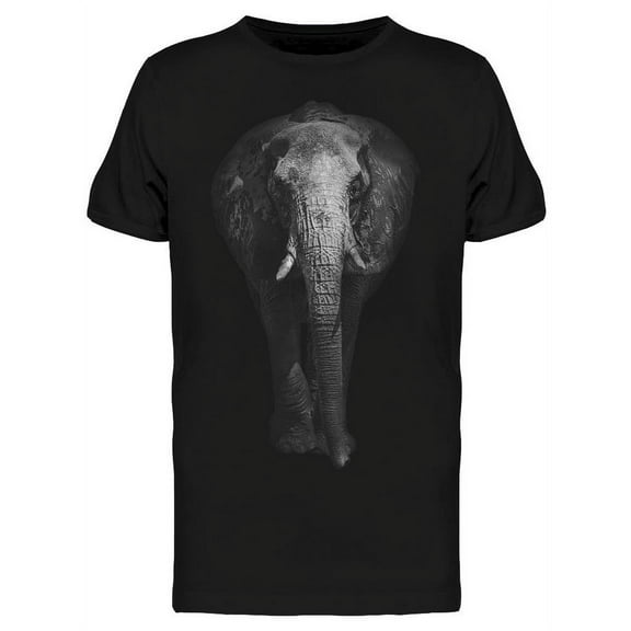 Front Full Elephant Dark T-Shirt Men -Image by Shutterstock, Male x-Large