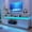 White-70", variant on ChVans LED TV Stand for up to 70" TVs with Power Outlet, Modern Tall Entertainment Center with Storage, High Gloss Gaming TV Media Console with 2 Storage Cabinets for Living Room, Bed Room