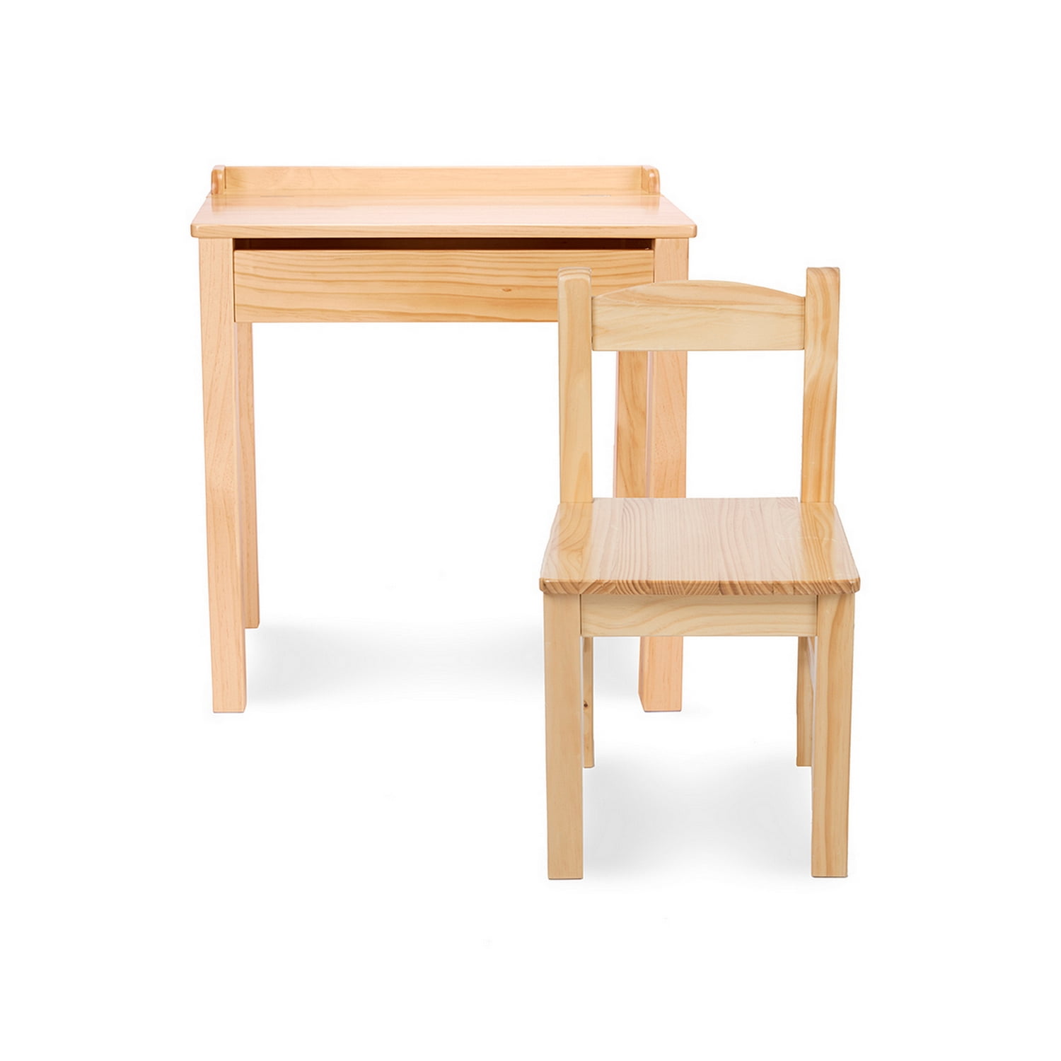 Melissa & Doug Learn-to-Play Piano with Wooden Lift-Top Desk & Chair, Honey