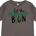 thumbnail image 4 of Inktastic St. Patrick's Day Let the Shenanigans Begin Boys or Girls Long Sleeve Toddler T-Shirt, 4 of 5
