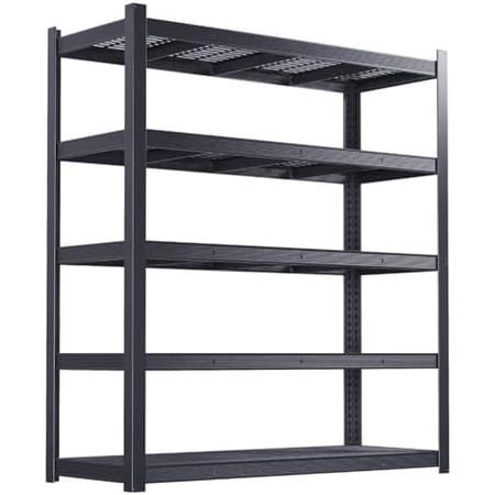 84" H Garage Shelving Heavy Duty, Garage Storage Shelves Heavy Duty, 5-Tier Metal Shelving Units and Storage Racks, Industrial Utility Shelf$$Tools & Hardware Other