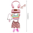 thumbnail image 3 of 2/1 Sets 7 Pcs Doll Clothes Set(NO Doll), Dolls Outfit Set for 17cm Dolls Sweaters Pants Shoes Headphone Doll Clothing Accessories for Dress Up, 3 of 7