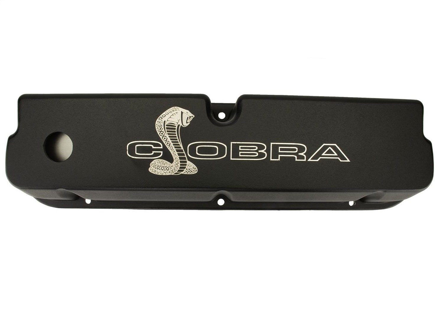 Ford Racing M-6582-LE302SBK SBF Black Valve Cover with Cobra Logo