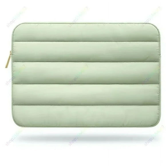 2024 New Puffy Laptop Sleeve Case for MacBook Air 15 M2 2020 Air 13 A2337 M1 Pro 13 14 A2779 Pro16 A2780 Waterproof Notebook Bag Green Old Air 13 inch
