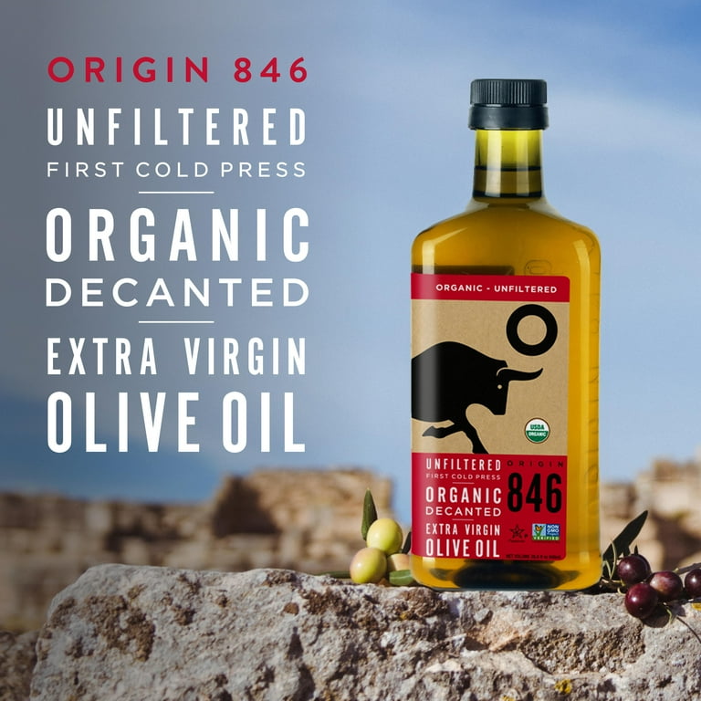 Origin 846 Unfiltered Organic Extra Virgin Olive Oil, 28.6 Fl Oz