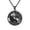 Black-Aries, variant on PAURO Zodiac Necklaces for Men Stainless Steel Circular Pendant Astrology Circle Simple Chain Amulet Meaningful Cool Horoscope Personalized Statement Gift Jewelry Black Pisces