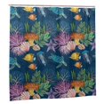 thumbnail image 2 of Zufioo Undersea Animals Pattern Shower Curtain 72x72in, Waterproof Curtain for Bathroom-Waterproof, Mildew-proof, Quick-drying,Home Bathroom Supplies-One Size, 2 of 9