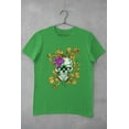thumbnail image 5 of Old Glory Mens Mardi Gras Voodoo Zombie Skull Short Sleeve Graphic T Shirt, 5 of 6