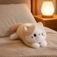 thumbnail image 6 of Black and White Cow Cat Body Pillow Soft Sleeping Companion Stuffed Animal Lying Position Decorative Cushion for Sofa Bedding and Lumbar Support Tuxedo Pattern Large, 6 of 8