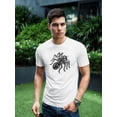 thumbnail image 2 of Funny Cartoon Black Spider T-Shirt Men -Image by Shutterstock, Male 3X-Large, 2 of 4
