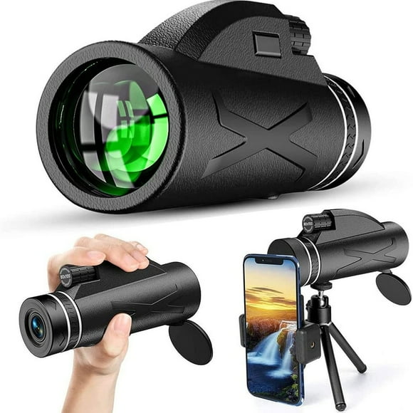 Hearth & Gear 80 Monocular Telescope High Power Monocular Bifocal Scope Portable & Fog For Bird Watching Travel Camping Hiking Binoculars for Astronomy Adults Binocular Lens Covers Binoculars for