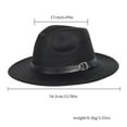thumbnail image 5 of US 1 Pcs Wide Brim Fedora Hat Water Resistant Leather Band Winter Fall Western, 5 of 5