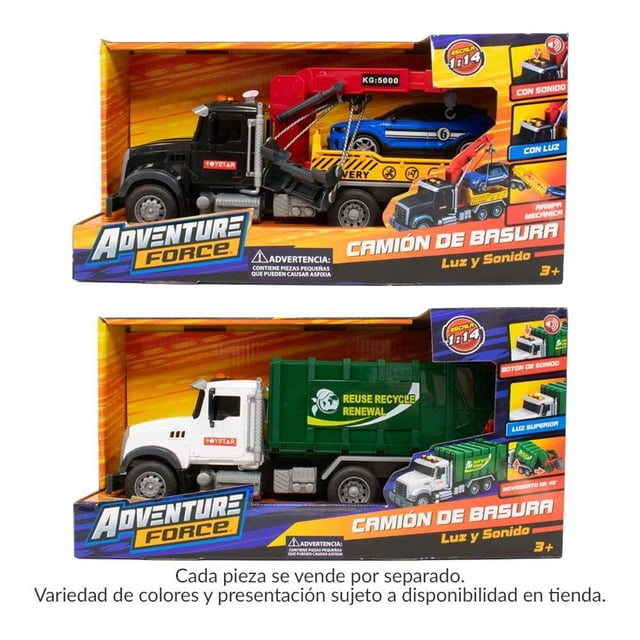 Vehículo de Juguete Adventure Force Camión de Basura Varios modelos 1 pieza