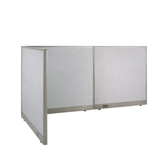 GOF L-shaped Freestanding Office Partition, Room Divider, Privacy Screen, Workstation Cubicle (48”D x 96”W x 48”H)