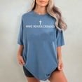 thumbnail image 4 of Comfort Colors Christian T-Shirt - Make Heaven Crowded Jesus Shirt, Minimalist Christian Apparel, Teen Christian Gift, 4 of 8