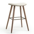 thumbnail image 2 of Set of 2 Belita Black Faux Leather Bar Stool with Black Metal Legs, 2 of 8